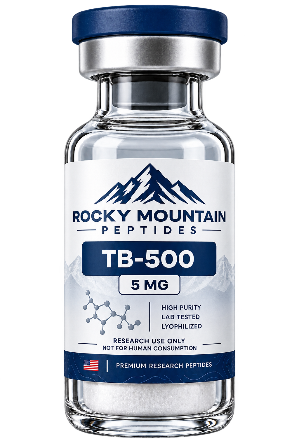 TB-500 5 mg research peptide vial
